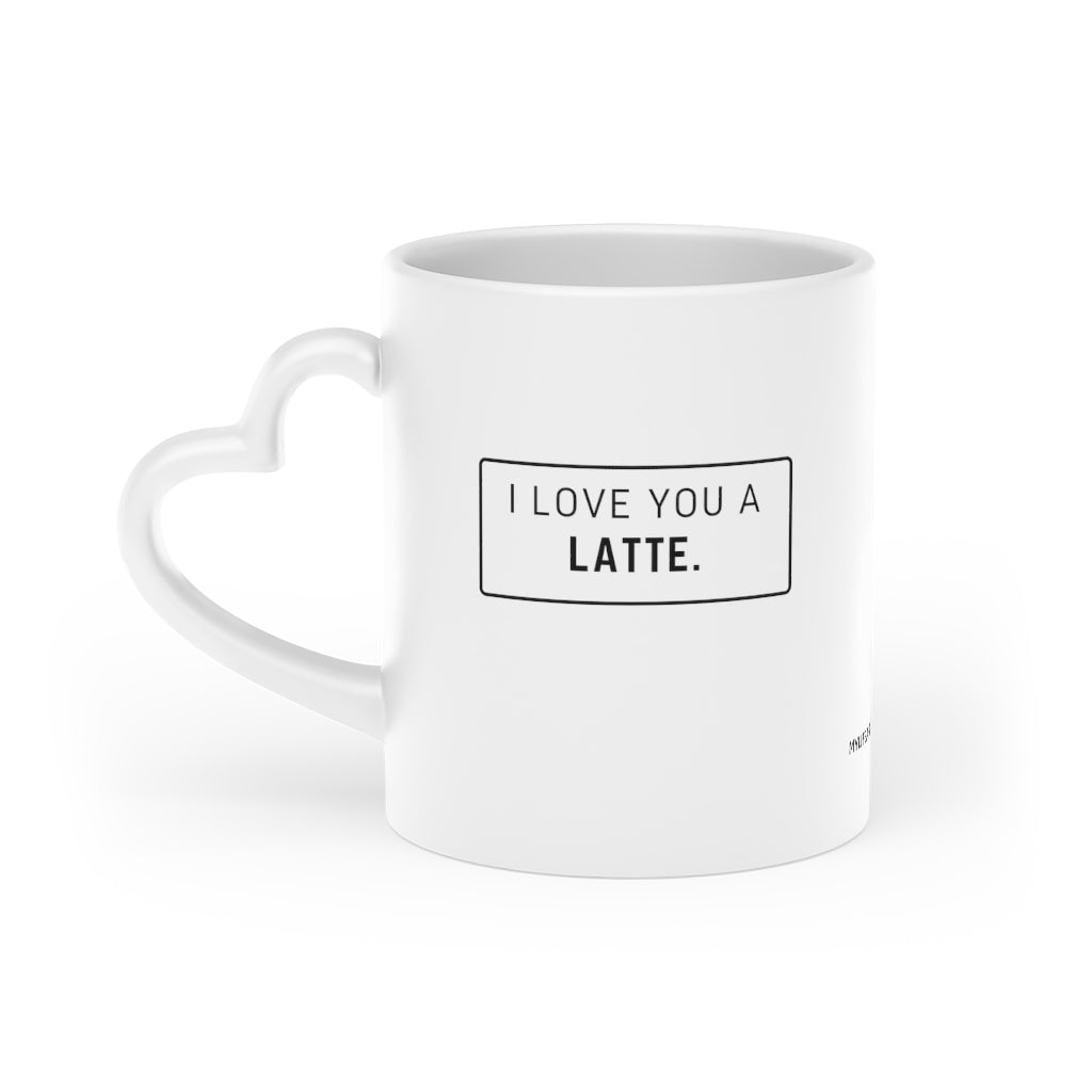 Warehouse: I love you a Latte. + You, Me & Coffee Heart Mug