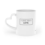 Load image into Gallery viewer, Warehouse: I love you a Latte. + You, Me &amp; Coffee Heart Mug
