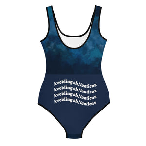 Warehouse: Avoiding Sh!tuations All-Over Print Swimsuit (Youth-Petite)