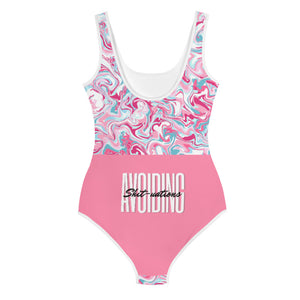 Warehouse: Avoiding Sh!tuations All-Over Print Swimsuit (Youth-Petite)