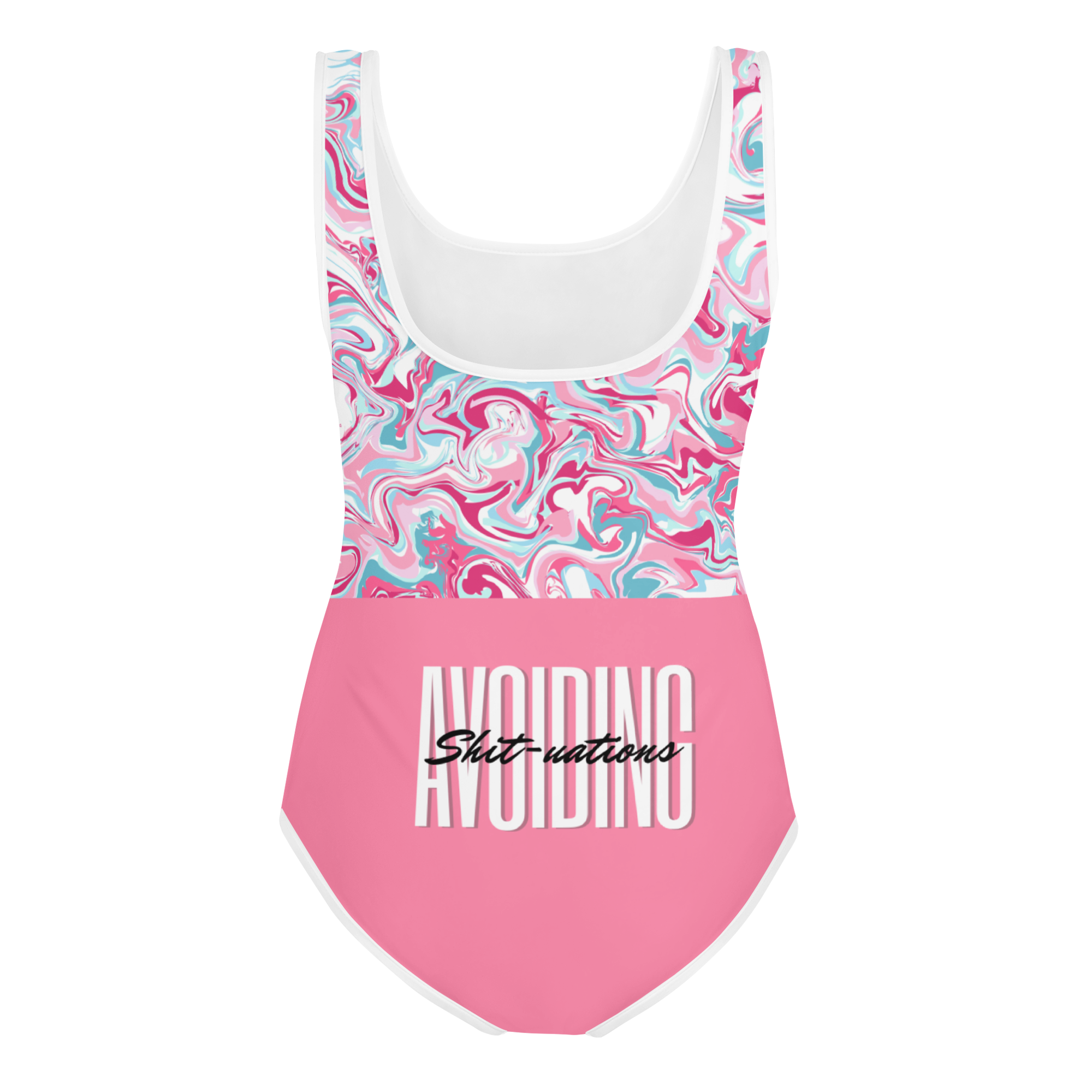 Warehouse: Avoiding Sh!tuations All-Over Print Swimsuit (Youth-Petite)