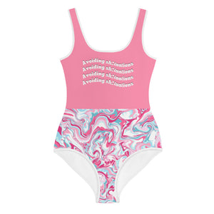 Warehouse: Avoiding Sh!tuations All-Over Print Swimsuit (Youth-Petite)