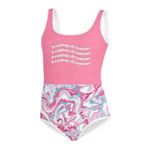 Warehouse: Avoiding Sh!tuations All-Over Print Swimsuit (Youth-Petite)