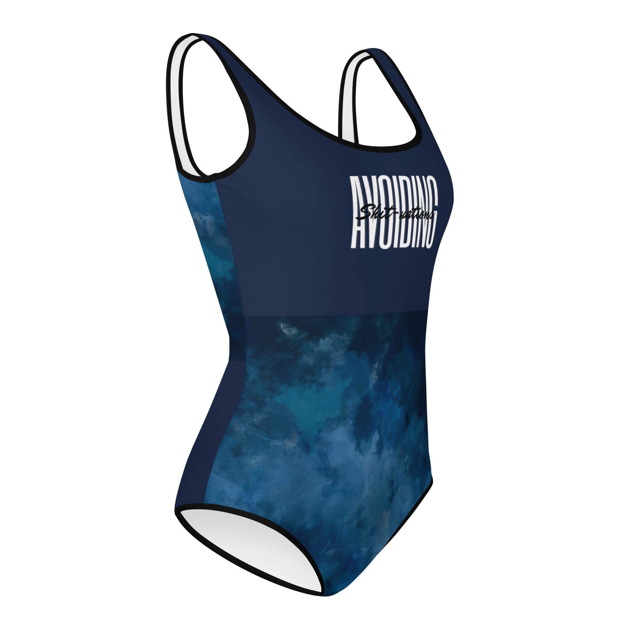 Warehouse: Avoiding Sh!tuations All-Over Print Swimsuit (Youth-Petite)