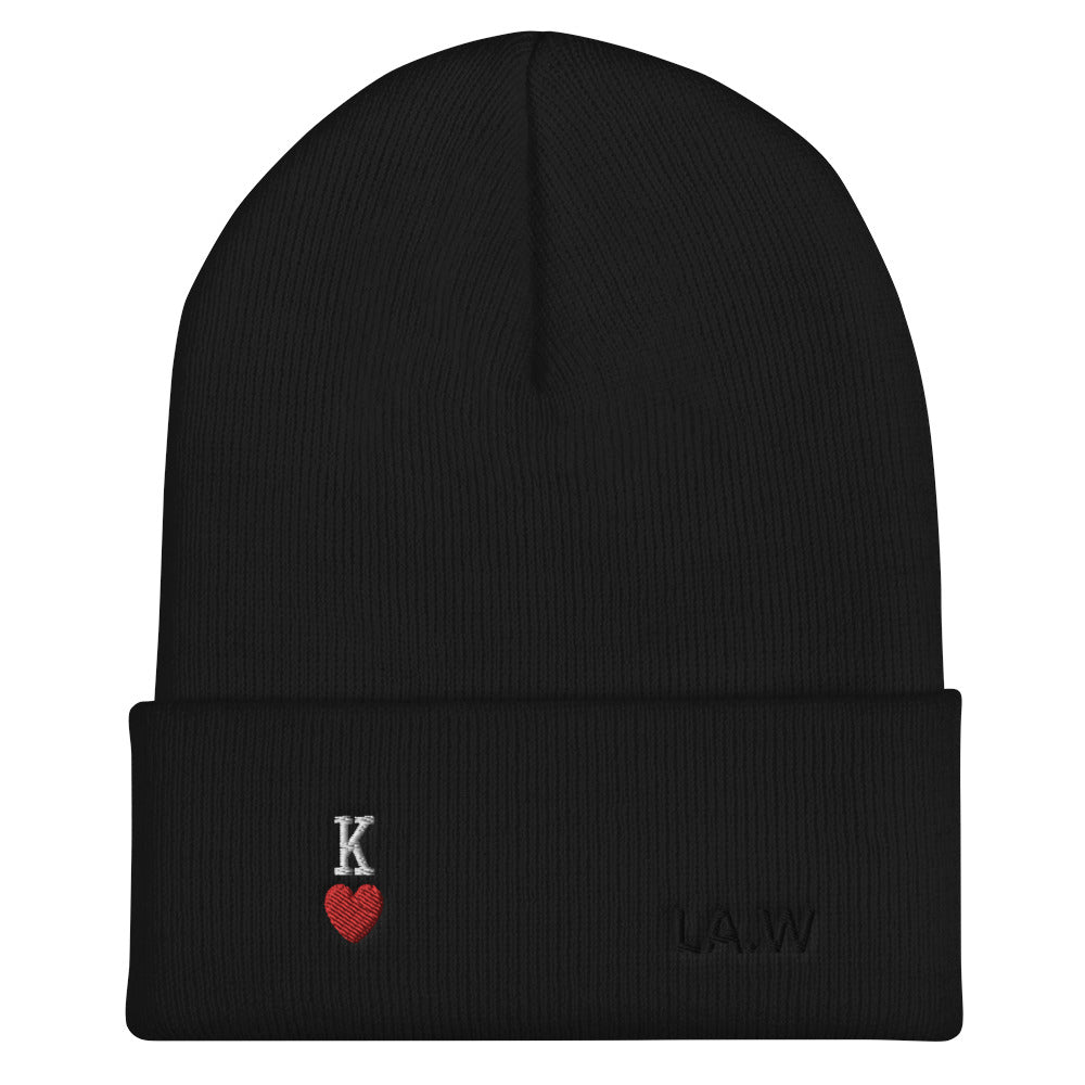 Warehouse: King of hearts Cuffed Beanie