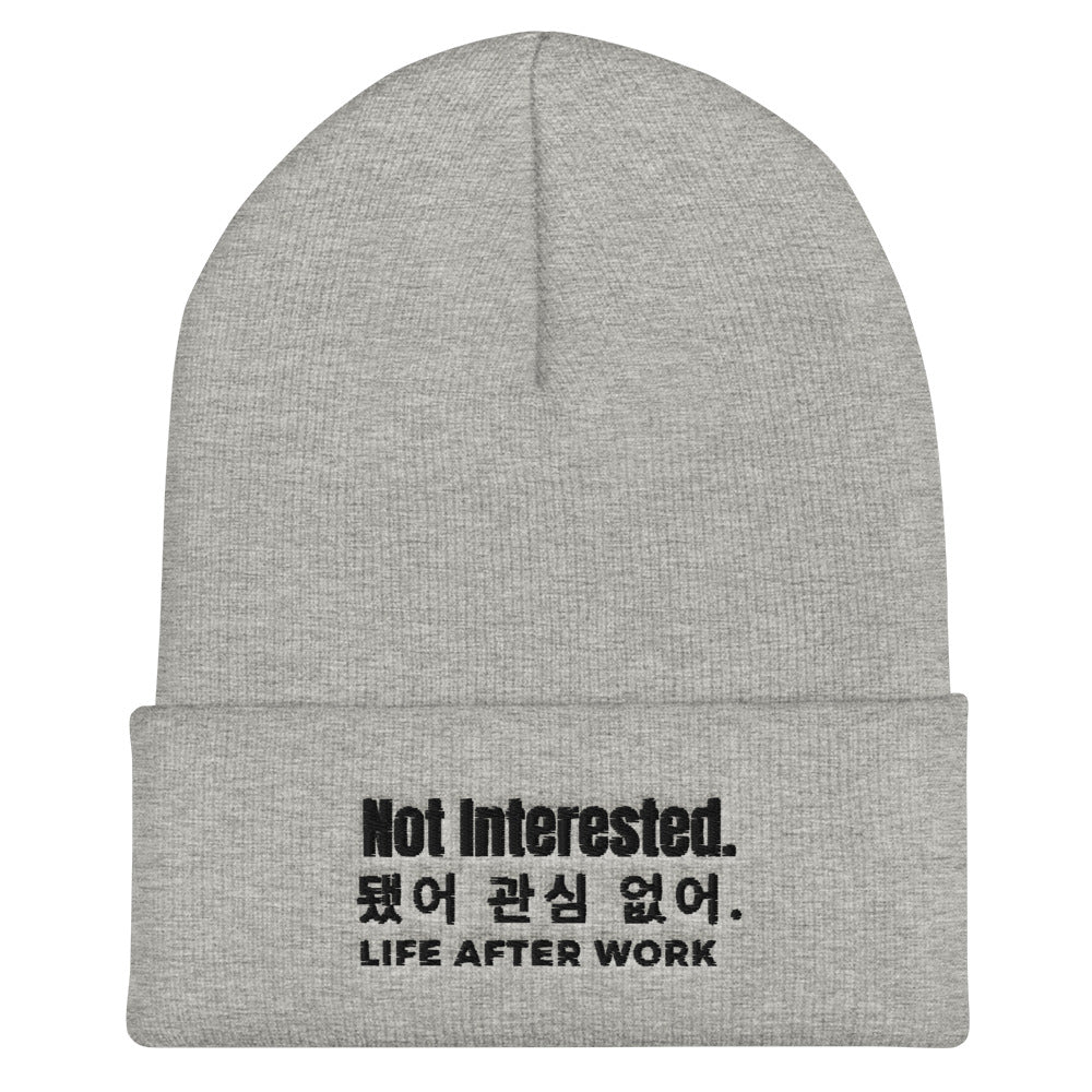 LA.W Warehouse: Not interested Cuffed Beanie