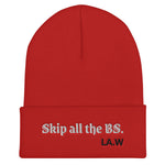 Load image into Gallery viewer, LA.W Warehouse: Skip all the BS. | Not interested. Cuffed Beanie
