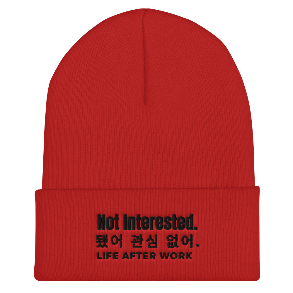 LA.W Warehouse: Not interested Cuffed Beanie