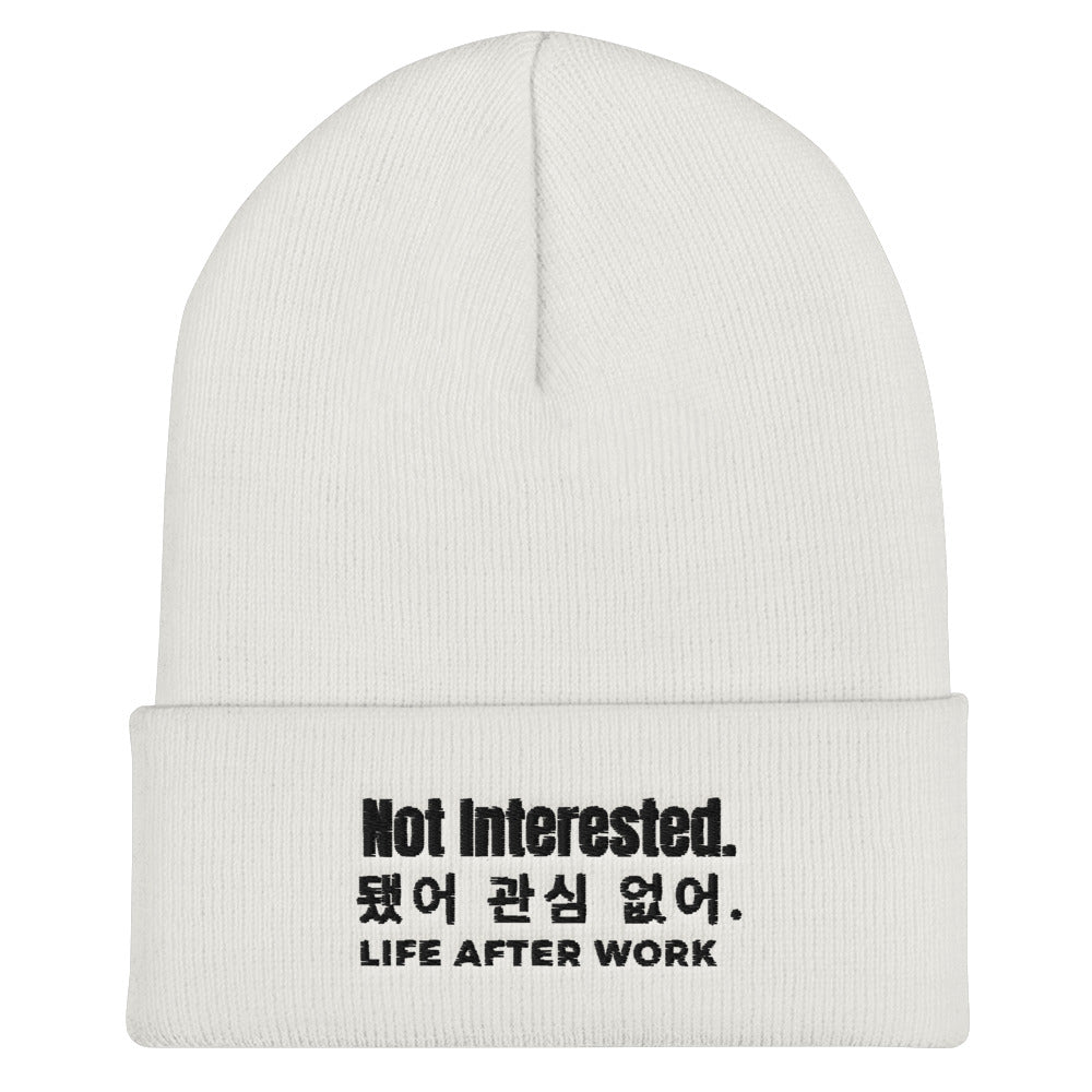 LA.W Warehouse: Not interested Cuffed Beanie