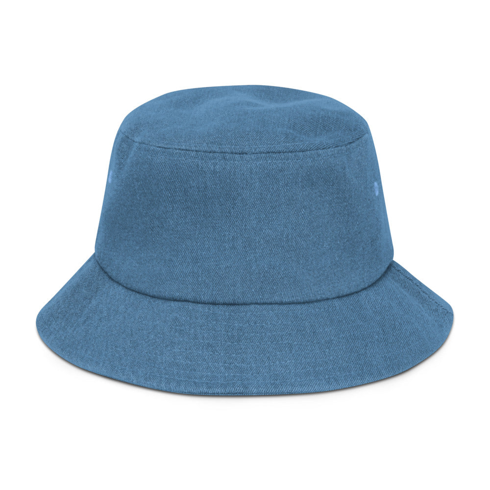 Warehouse: LAW If you never try, You'll never know Denim bucket hat