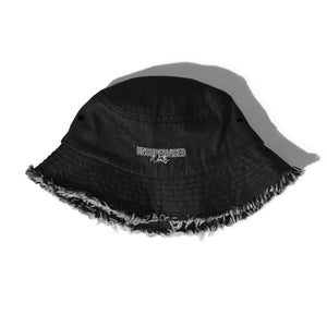 Warehouse: Unsupervised Adult Distressed denim bucket hat