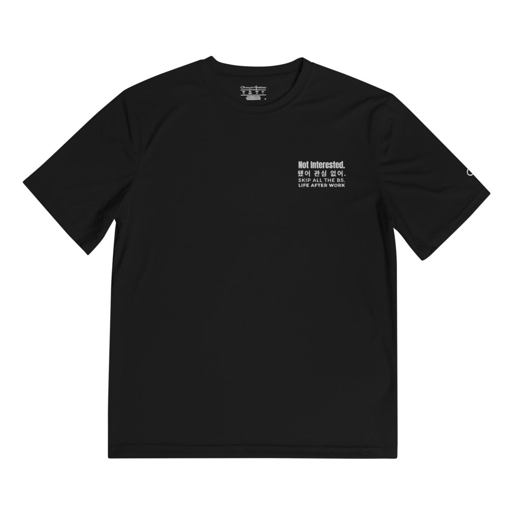 LAW Warehouse: Not interested Champion Performance T-Shirt