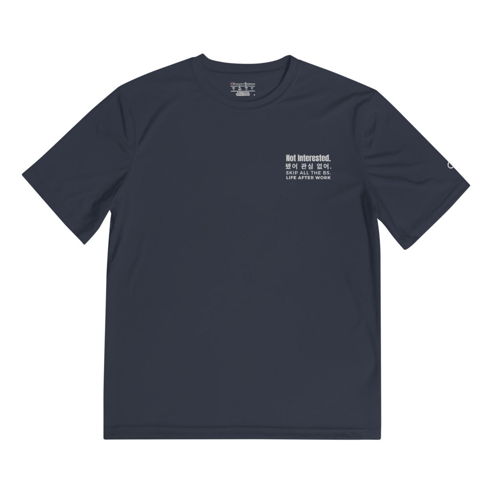 LAW Warehouse: Not interested Champion Performance T-Shirt