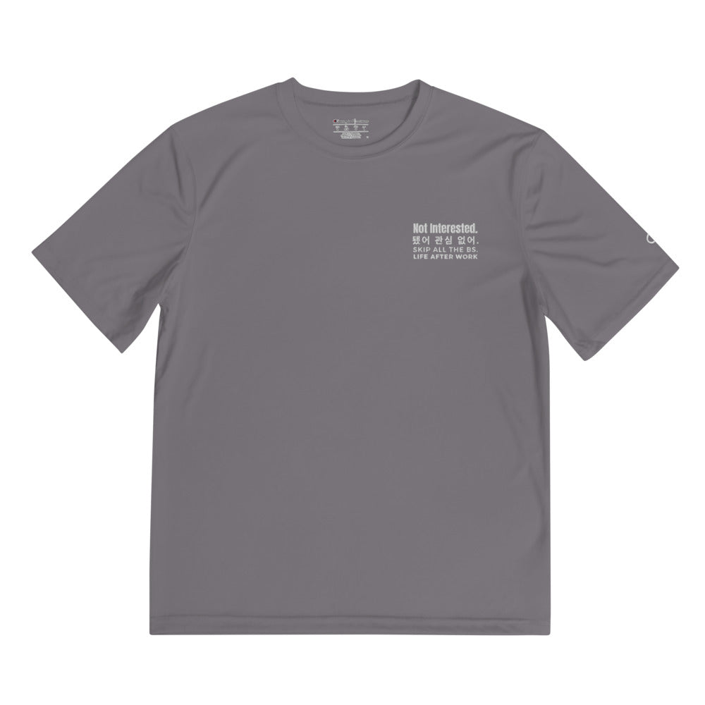 LAW Warehouse: Not interested Champion Performance T-Shirt