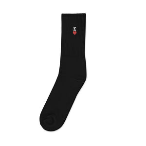 Warehouse: King and Queen of hearts Embroidered socks