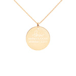 Load image into Gallery viewer, Warehouse: Customizable Engraved Silver Disc Necklace Accent
