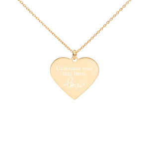 Warehouse: Customizable Engraved Heart Necklace