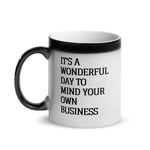 Load image into Gallery viewer, Warehouse: It&#39;s a wonderful day to leave me alone Glossy Magic Mug
