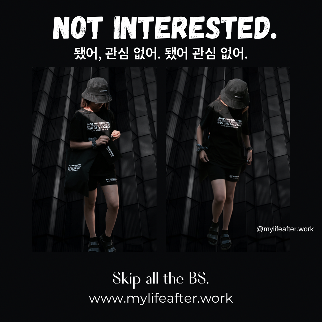 LAW Inhouse: Not interested set (Shirt & Biker shorts)