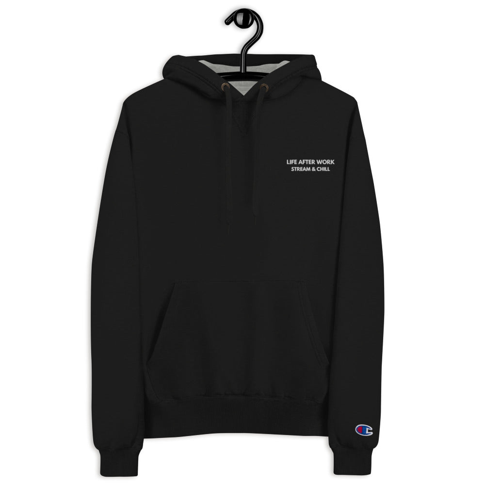 Warehouse: Stream and Chill LAW Champion Hoodie Embroidered 💯🌟🚚