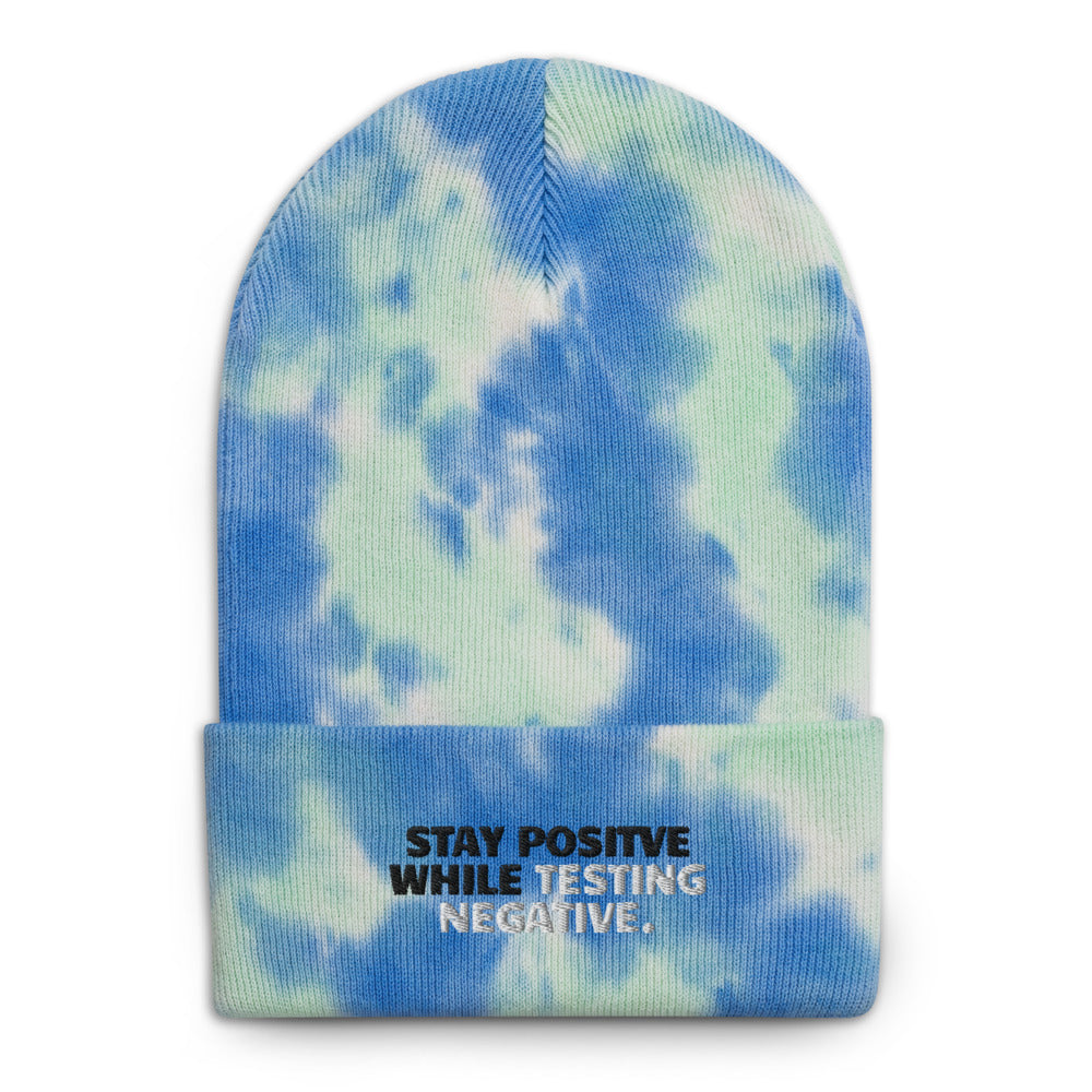 LA.W Warehouse: Stay positive while testing negative Tie-dye beanie