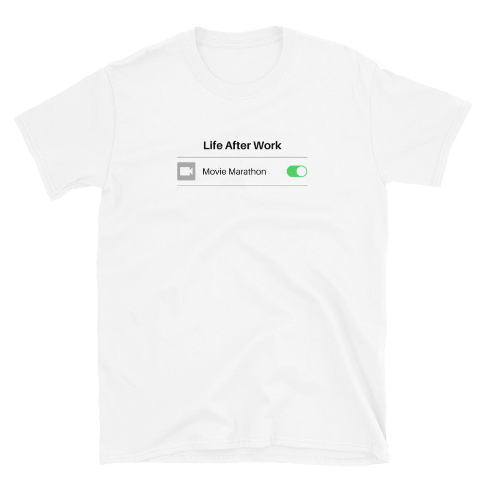 Warehouse: LAW Movie marathon Short-Sleeve Unisex T-Shirt