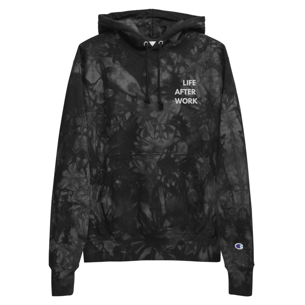 Warehouse: LAW Unisex Champion tie-dye hoodie Embroidered