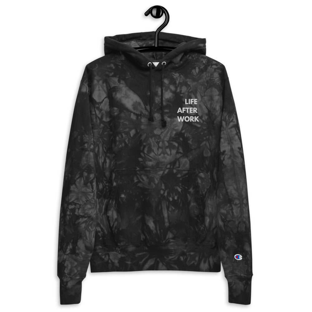 Warehouse: LAW Unisex Champion tie-dye hoodie Embroidered