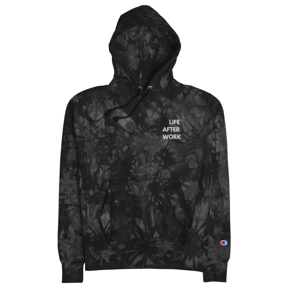 Warehouse: LAW Unisex Champion tie-dye hoodie Embroidered