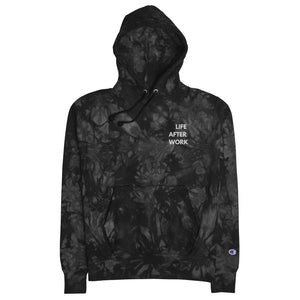 Warehouse: LAW Unisex Champion tie-dye hoodie Embroidered