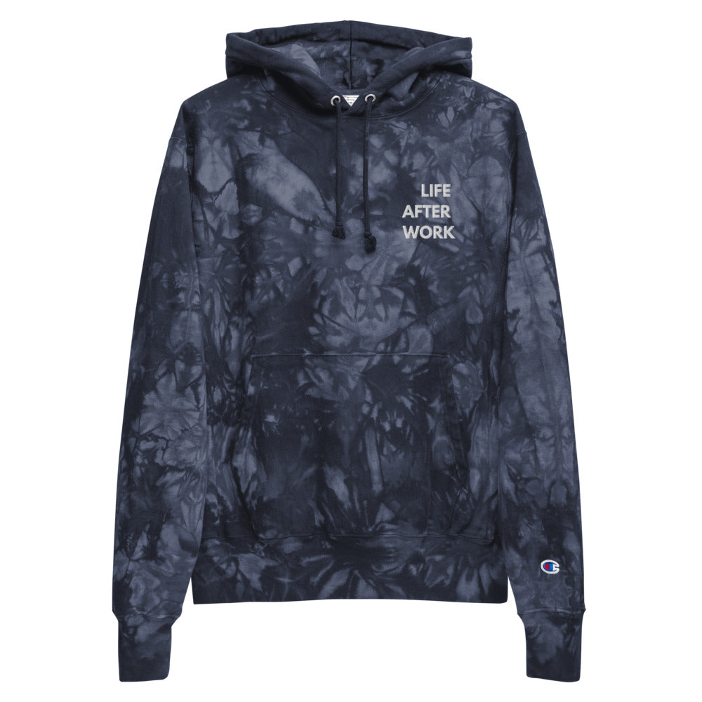 Warehouse: LAW Unisex Champion tie-dye hoodie Embroidered