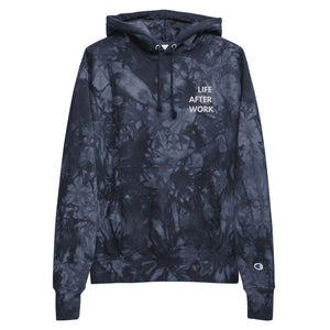 Warehouse: LAW Unisex Champion tie-dye hoodie Embroidered