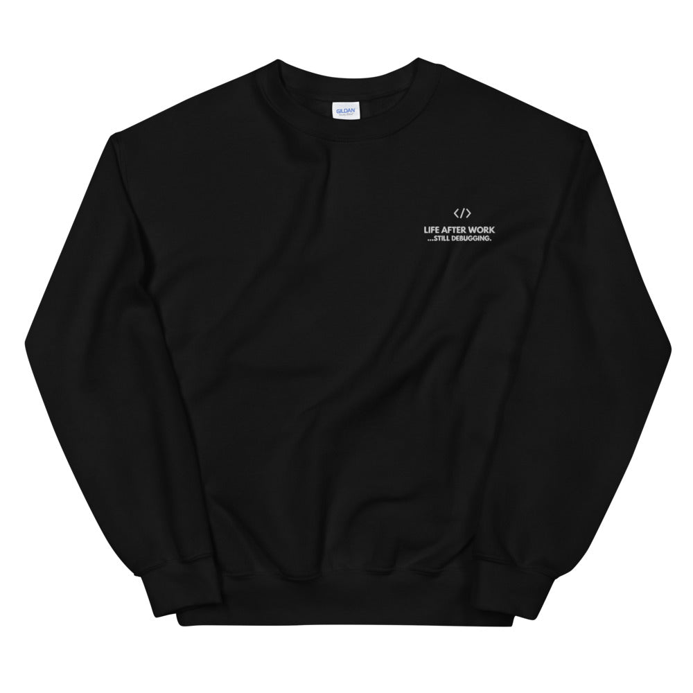 Warehouse : Still debugging </> Unisex Sweatshirt Embroidered