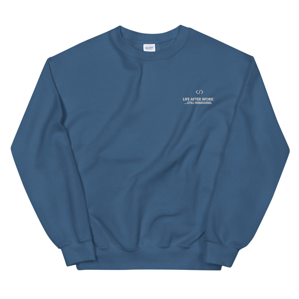 Warehouse : Still debugging </> Unisex Sweatshirt Embroidered