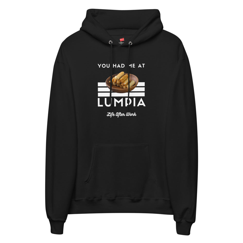 Warehouse: LAW You got me at lumpia. Unisex fleece hoodie