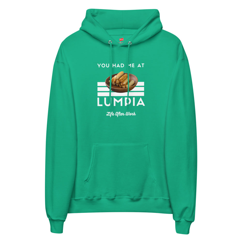 Warehouse: LAW You got me at lumpia. Unisex fleece hoodie