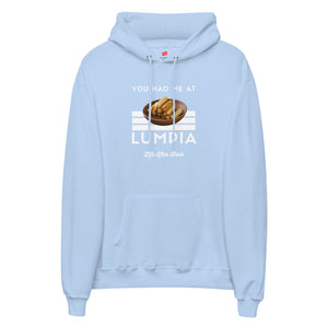 Warehouse: LAW You got me at lumpia. Unisex fleece hoodie