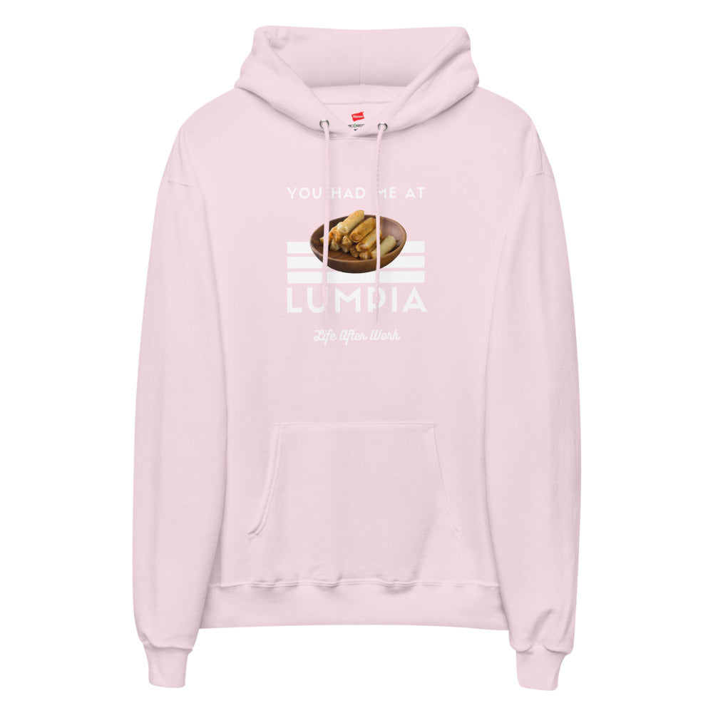 Warehouse: LAW You got me at lumpia. Unisex fleece hoodie