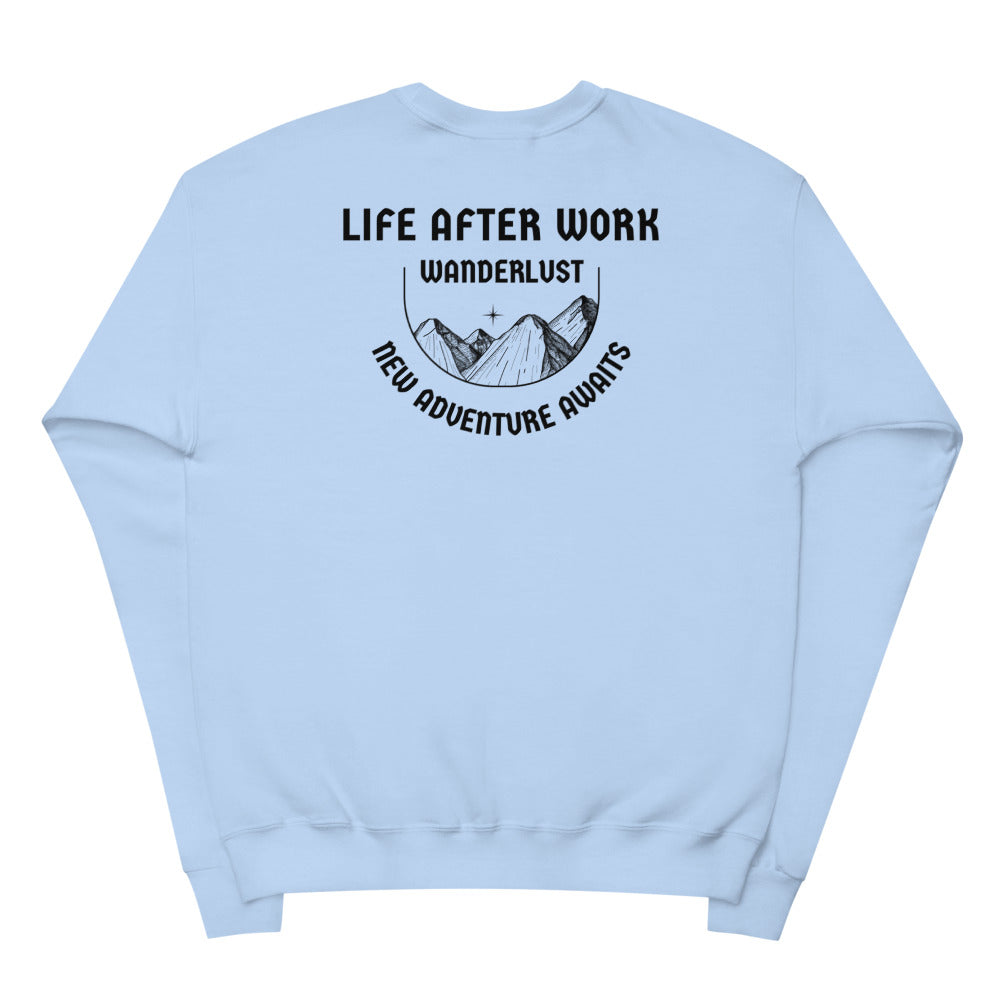 Warehouse: New adventure awaits Unisex fleece sweatshirt