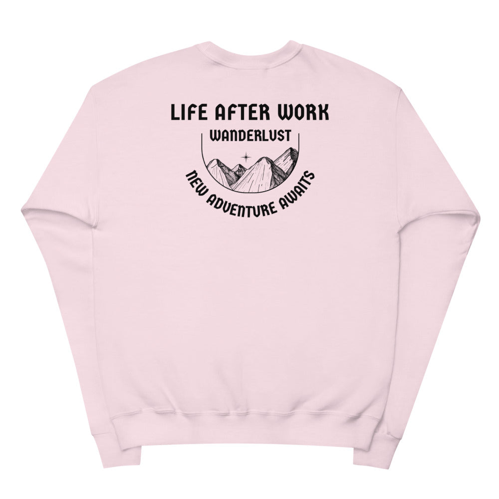 Warehouse: New adventure awaits Unisex fleece sweatshirt