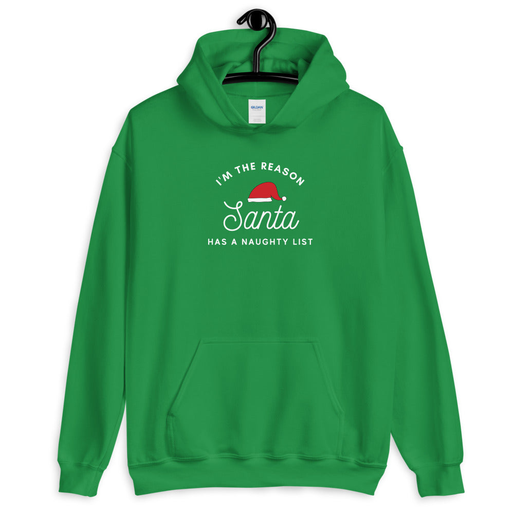 Warehouse: Santa's naughty list Unisex Hoodie