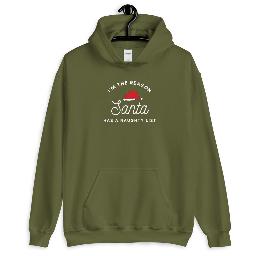 Warehouse: Santa's naughty list Unisex Hoodie