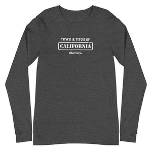 Warehouse: : LAW Tita's and Tito's of California Unisex Long Sleeve Tee