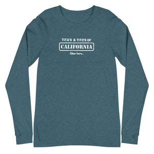 Warehouse: : LAW Tita's and Tito's of California Unisex Long Sleeve Tee