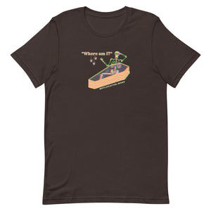 Warehouse: "Where am I?" t-shirt