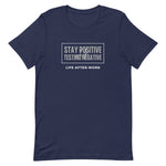 Load image into Gallery viewer, LA.W Warehouse: Stay positive while testing negative Short-Sleeve Unisex T-Shirt
